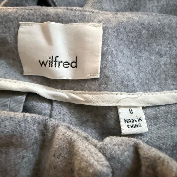 Aritzia Wilfred Chambery Trouser Pants Wool Cropped Dress Pants Pockets Size 0 - Picture 8 of 13